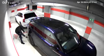 Still from the parking footage